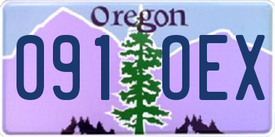 OR license plate 091OEX