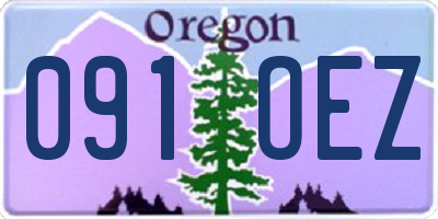 OR license plate 091OEZ