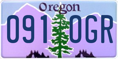 OR license plate 091OGR