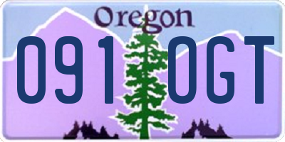 OR license plate 091OGT