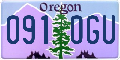 OR license plate 091OGU