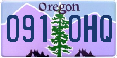 OR license plate 091OHQ