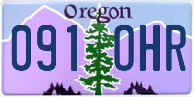OR license plate 091OHR