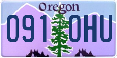 OR license plate 091OHU