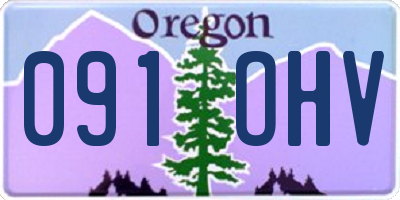 OR license plate 091OHV