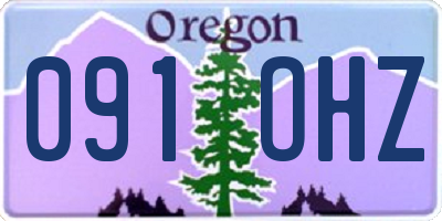 OR license plate 091OHZ