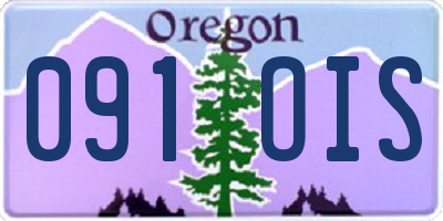 OR license plate 091OIS