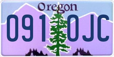 OR license plate 091OJC
