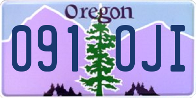 OR license plate 091OJI
