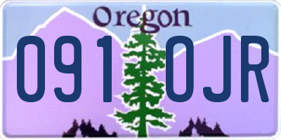 OR license plate 091OJR