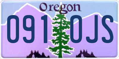 OR license plate 091OJS