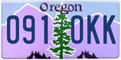 OR license plate 091OKK
