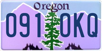 OR license plate 091OKQ