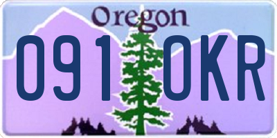 OR license plate 091OKR