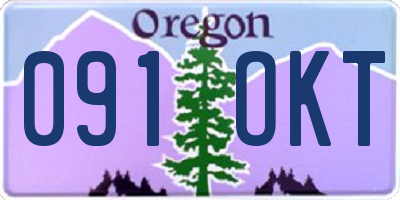 OR license plate 091OKT