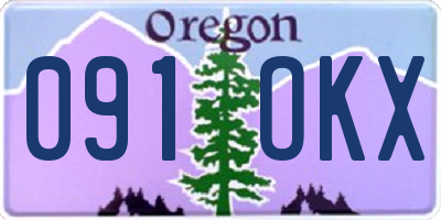 OR license plate 091OKX