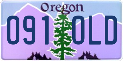 OR license plate 091OLD