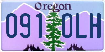 OR license plate 091OLH