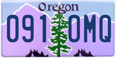 OR license plate 091OMQ
