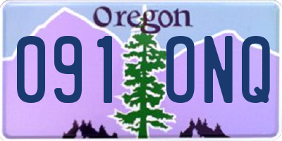 OR license plate 091ONQ
