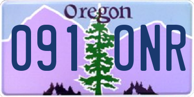 OR license plate 091ONR