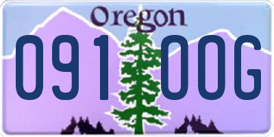 OR license plate 091OOG