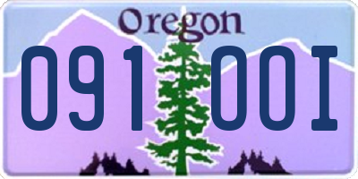 OR license plate 091OOI