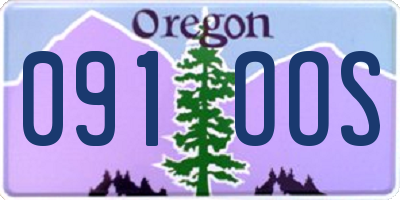OR license plate 091OOS