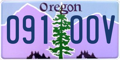 OR license plate 091OOV