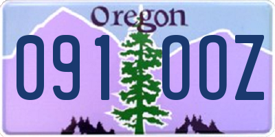 OR license plate 091OOZ