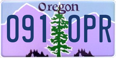 OR license plate 091OPR