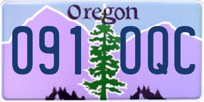 OR license plate 091OQC