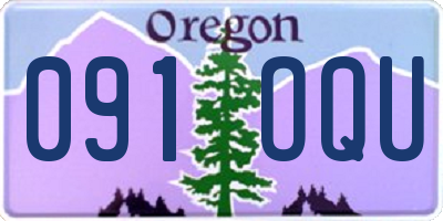 OR license plate 091OQU