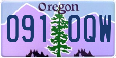 OR license plate 091OQW