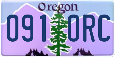 OR license plate 091ORC