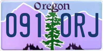 OR license plate 091ORJ