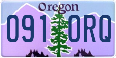 OR license plate 091ORQ