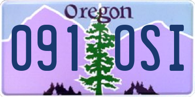 OR license plate 091OSI