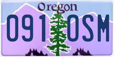 OR license plate 091OSM