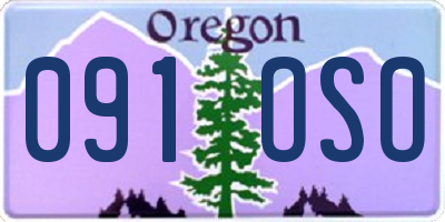 OR license plate 091OSO