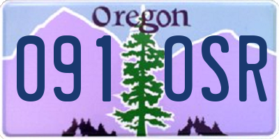 OR license plate 091OSR
