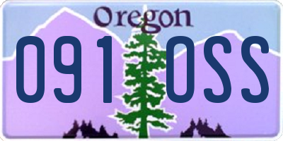 OR license plate 091OSS