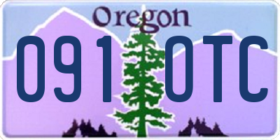 OR license plate 091OTC