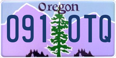 OR license plate 091OTQ