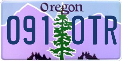 OR license plate 091OTR