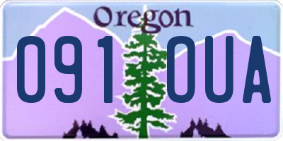 OR license plate 091OUA