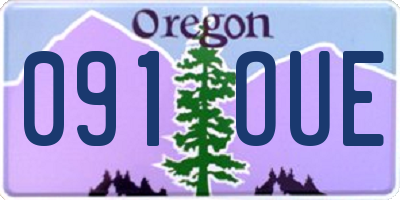 OR license plate 091OUE
