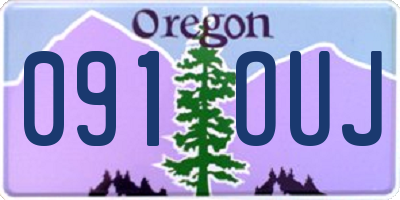 OR license plate 091OUJ