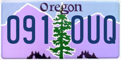 OR license plate 091OUQ