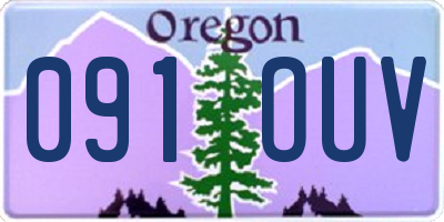 OR license plate 091OUV